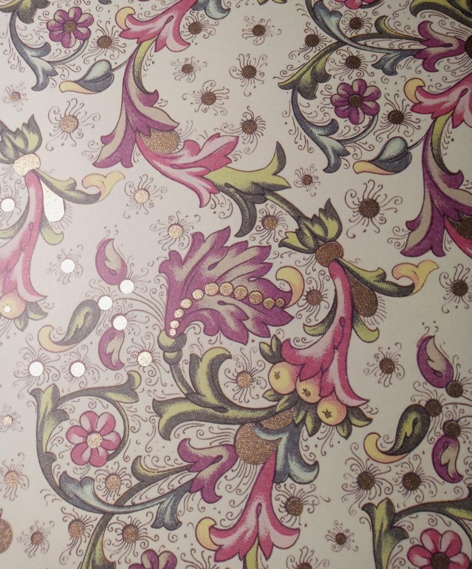 Beautiful Decoupage Wood Tissue Box Cover With Bottom Classic Floral Scroll Florentine Print Italian Paper With Golden Highlights